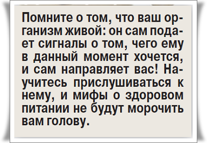 Три мифа о правильном питании - «Новости»